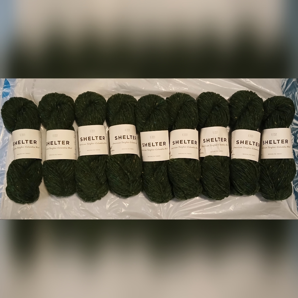 Brooklyn Tweed Shelter Colorway Button Jar (Deep Forest) Worsted Weight Yarn